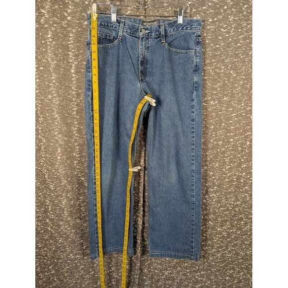 Vintage Levi's Silvertab Women's Blue Jeans‎ 11L Hemmed Straight Leg Denim Y2K - Picture 3 of 9